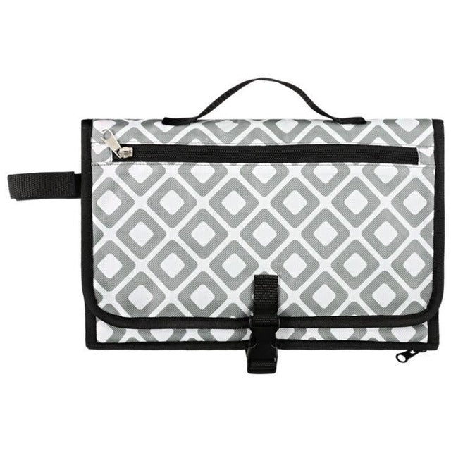 Portable Folding Changing Pad Clutch – Waterproof Travel Changing Mat