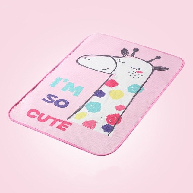3-Layer Waterproof Changing Pad – Cartoon Print, 30 × 45 cm