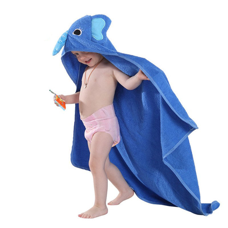 Hooded animal bath towel for babies - BabyGroove