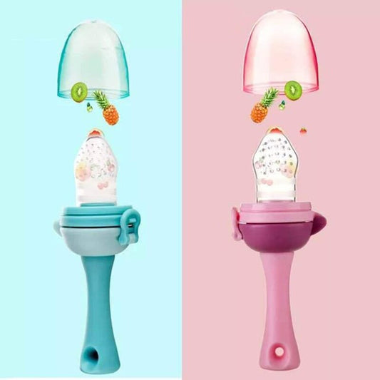 Baby fruit feeder with pacifier chain - BabyGroove