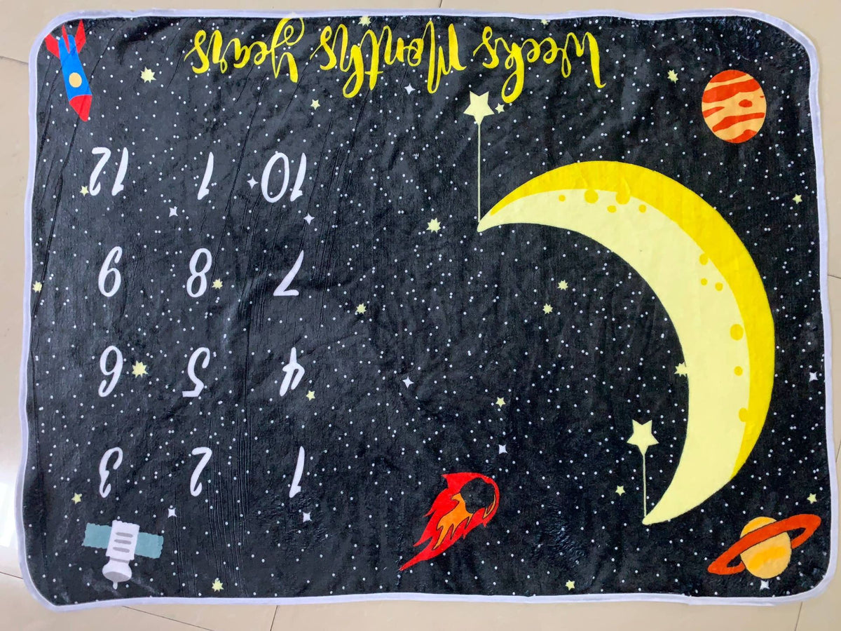 Baby monthly milestone fleece blanket – photo 14