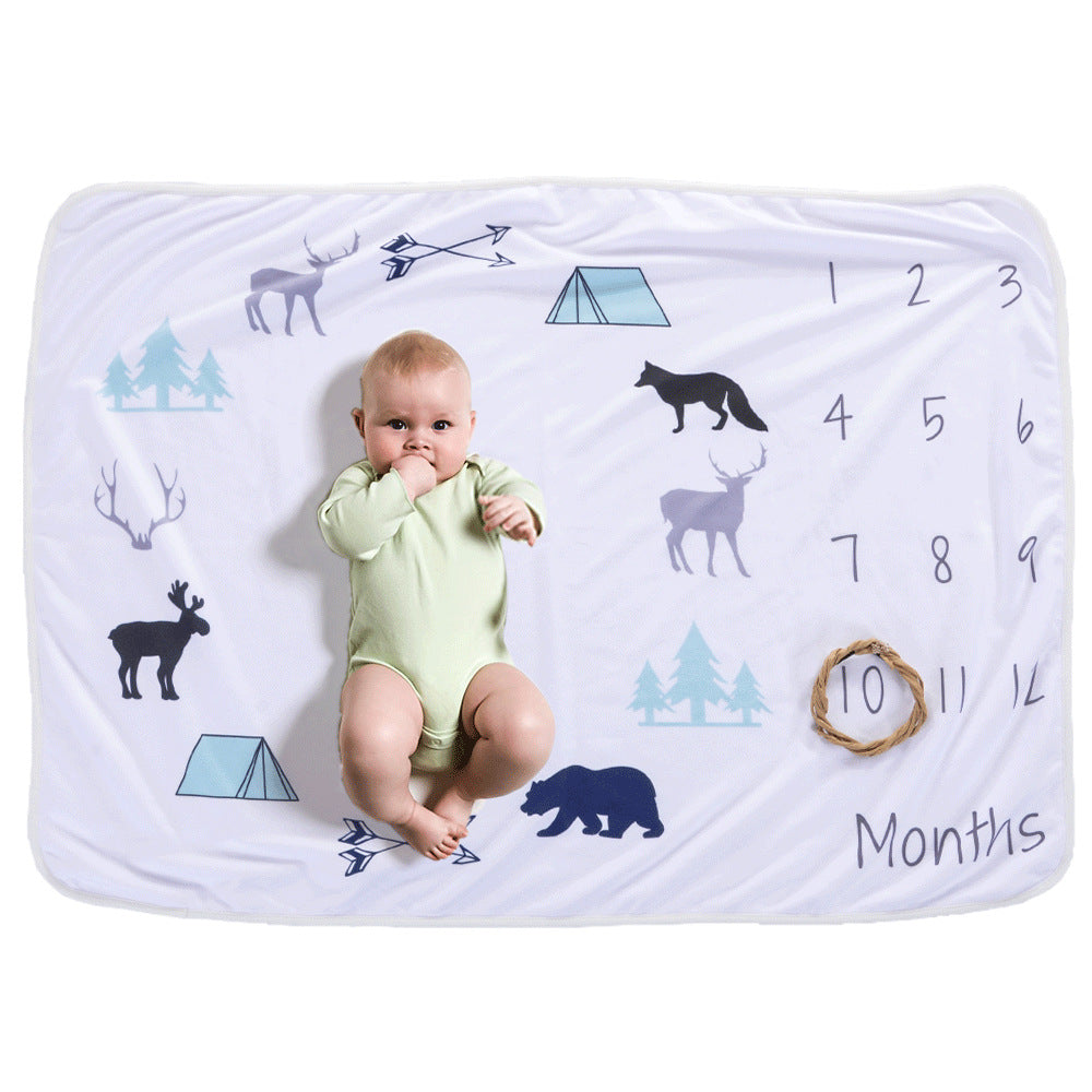 Baby monthly milestone fleece blanket – photo 3
