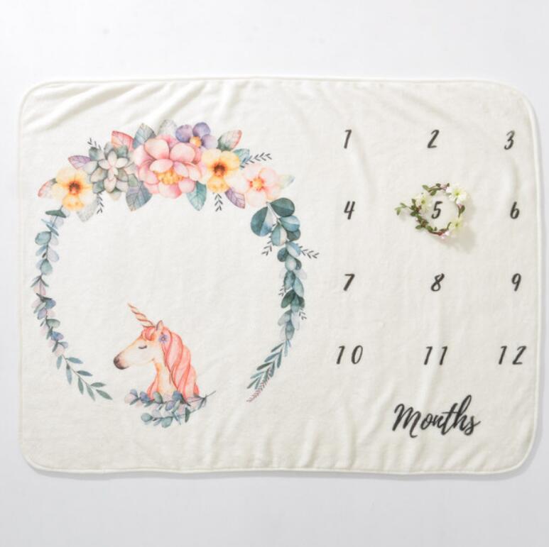 Baby monthly milestone fleece blanket – photo 10