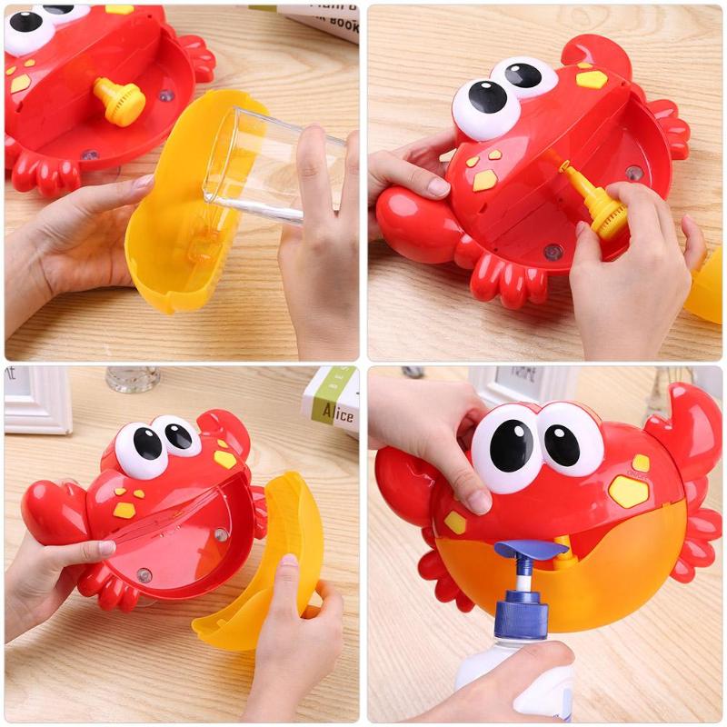 Automatic Bubble Machine Crab Bath Toy – Big Crab Bubble Maker