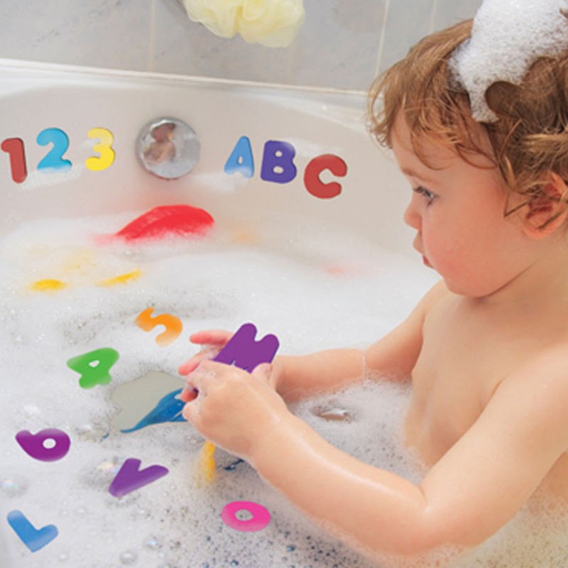 Foam bath letters and numbers - BabyGroove