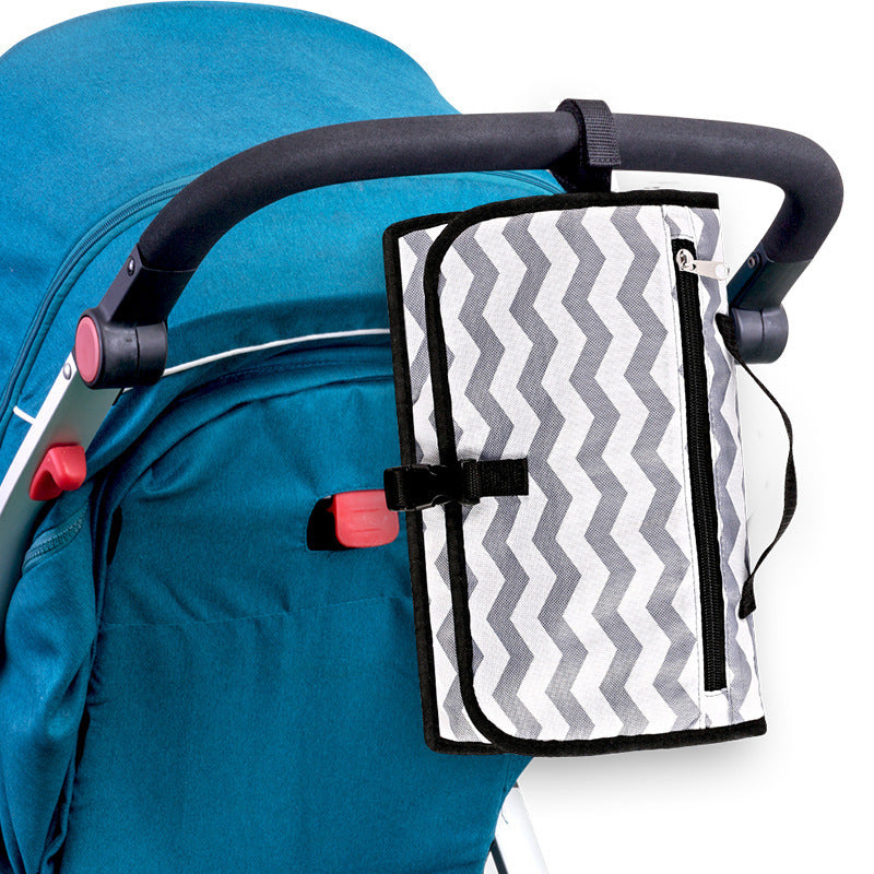 Portable Folding Changing Pad Clutch – Waterproof Travel Changing Mat