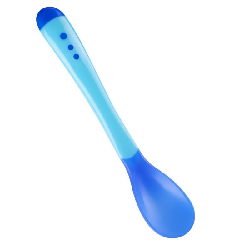 Temperature-Sensing Baby Spoon – Soft-Head Silicone, 4–24 Months