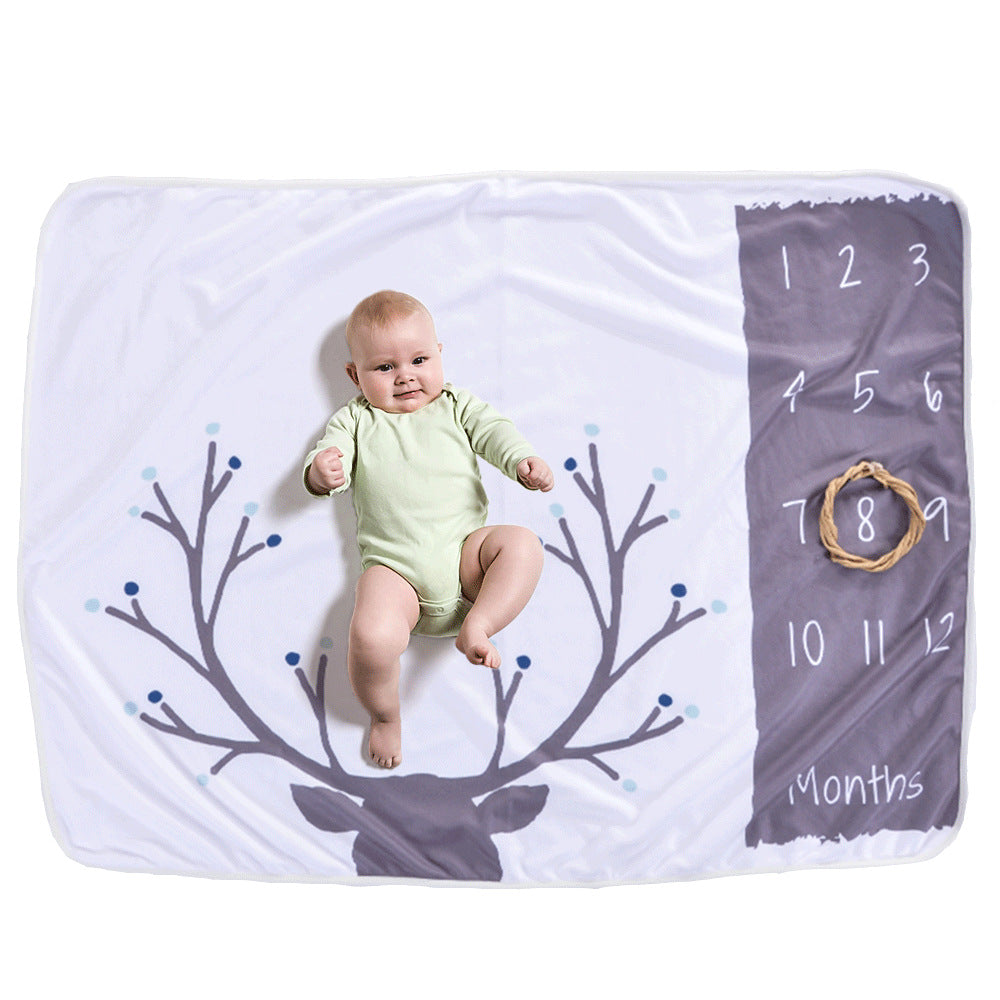 Baby monthly milestone fleece blanket – photo 12