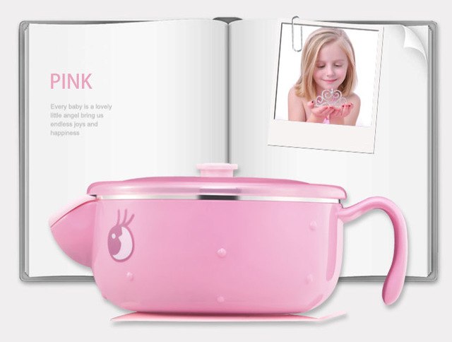 Stainless Steel Suction Bowl – 300 ml Non-Spill Baby Bowl