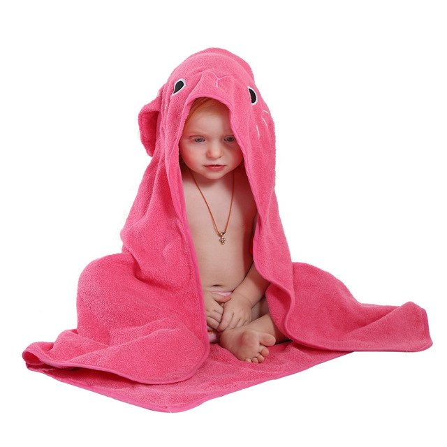 Hooded Animal Bath Towel – Cotton Towel for Babies & Toddlers