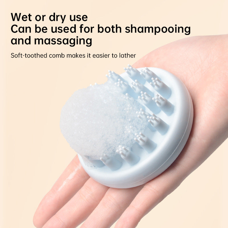 Silicone Baby Shampoo Brush – Scalp Massage & Body Scrub Bath Brush