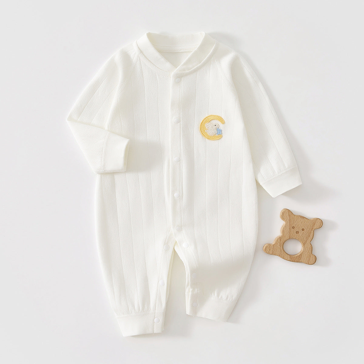 Star & Moon Baby Romper – 4 Colors, 59–90 cm