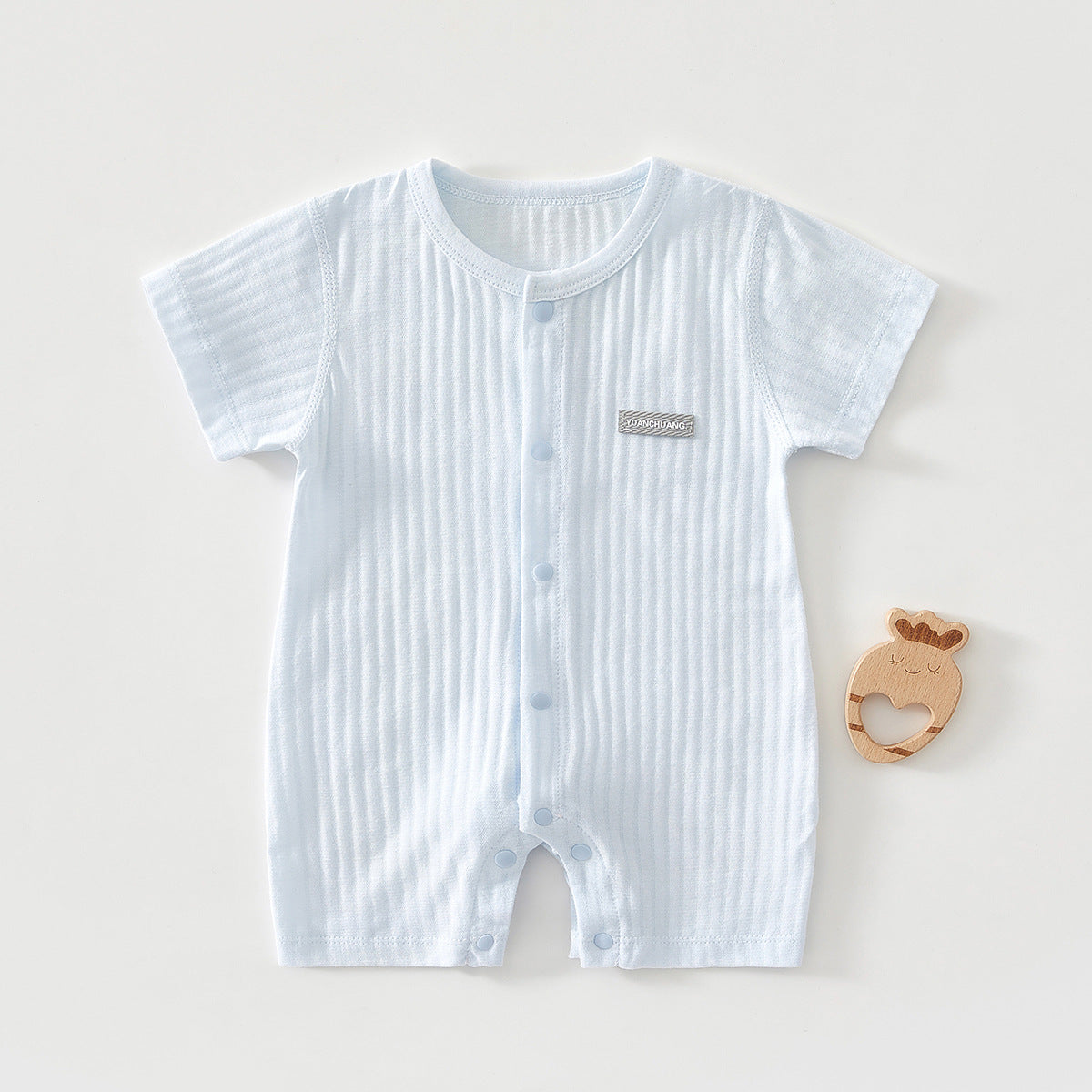Textured Baby Romper – Jacquard & Embroidered Styles, 59–90 cm
