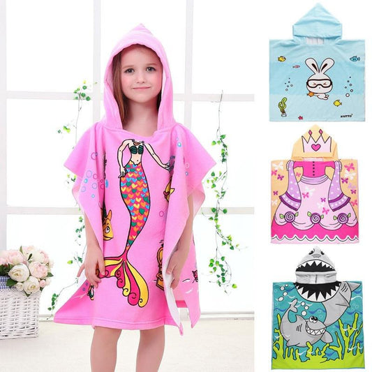 Hooded microfiber bath and beach towel - BabyGroove