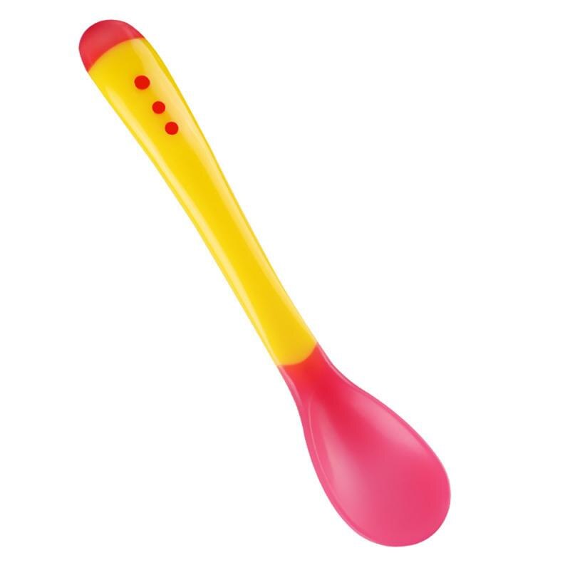 Temperature-Sensing Baby Spoon – Soft-Head Silicone, 4–24 Months