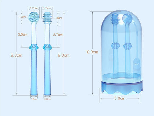 Silicone Baby Toothbrush – For Baby Teeth, Gums & Tongue