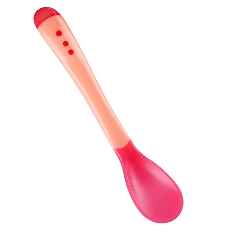 Temperature-Sensing Baby Spoon – Soft-Head Silicone, 4–24 Months
