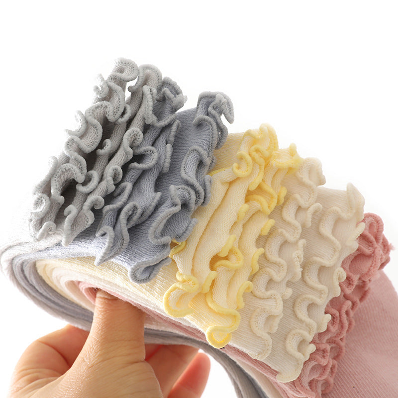 Soft Cotton Knee-High Baby Socks