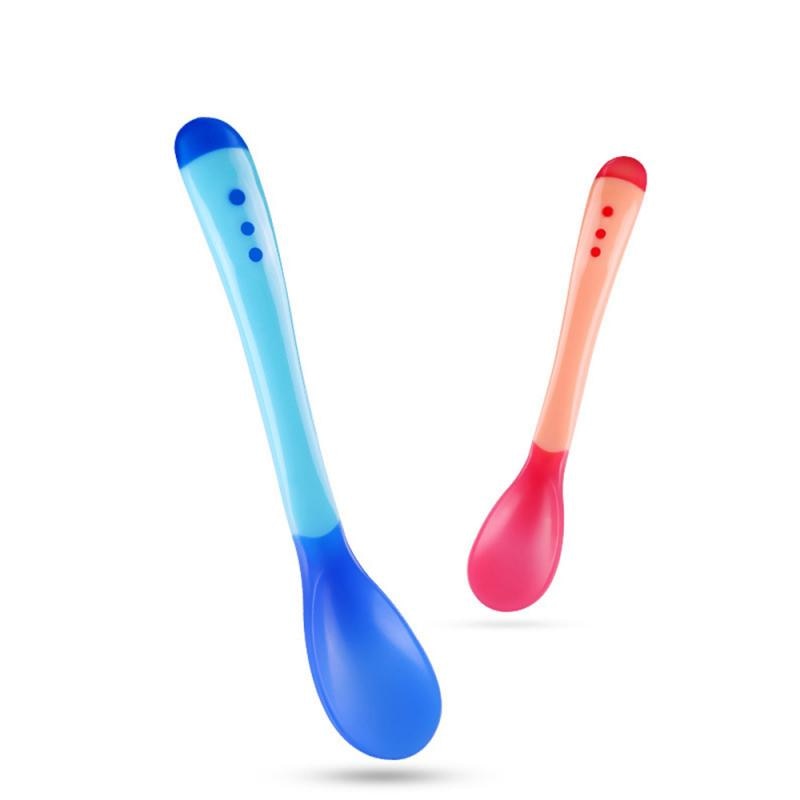 Temperature-sensing silicone baby spoon - BabyGroove