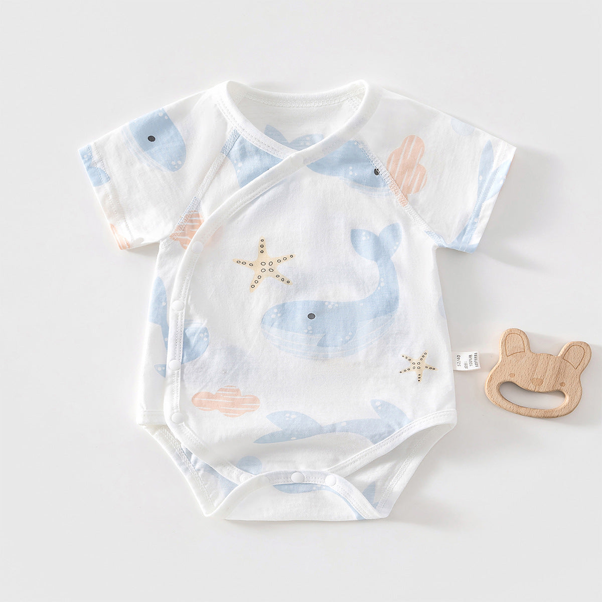 Fruit & Animal Print Baby Romper – Whale, Strawberry, Bear or Avocado