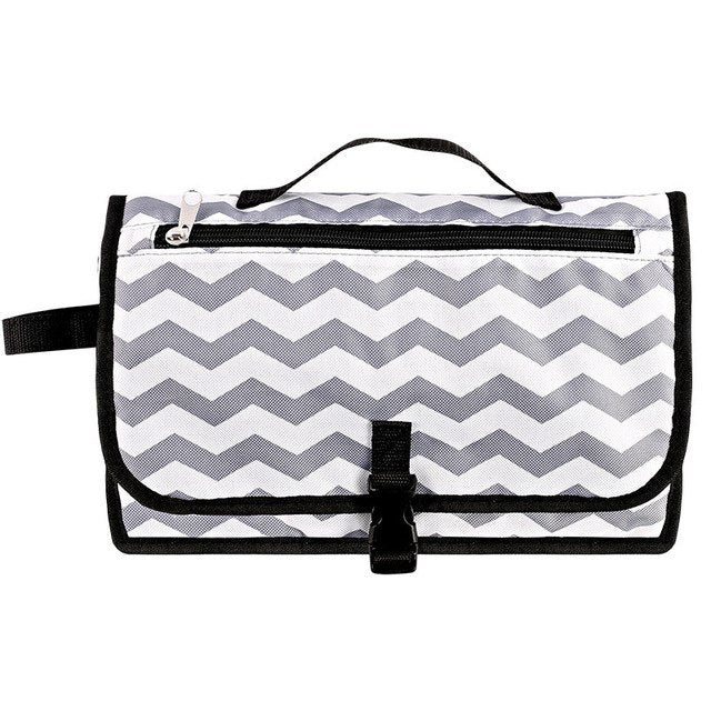Portable Folding Changing Pad Clutch – Waterproof Travel Changing Mat