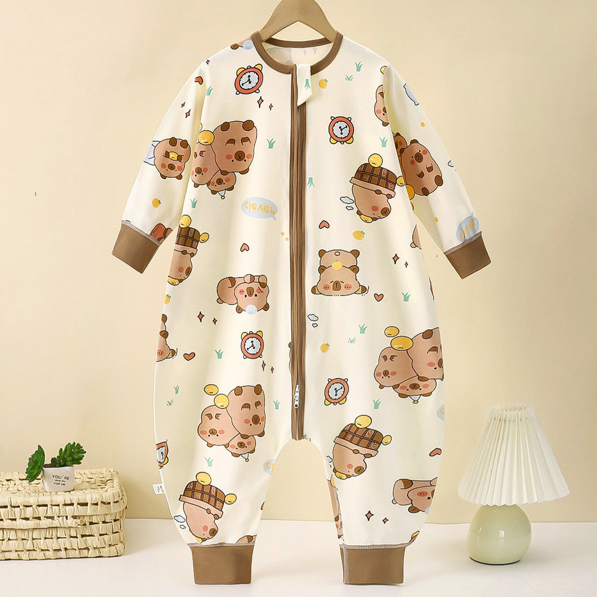 Pure cotton baby sleep sack in animal prints – photo 3