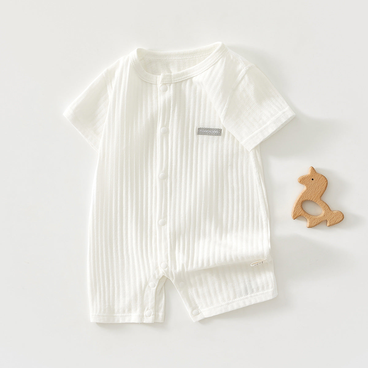Textured Baby Romper – Jacquard & Embroidered Styles, 59–90 cm