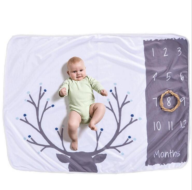 Baby monthly milestone fleece blanket – photo 7