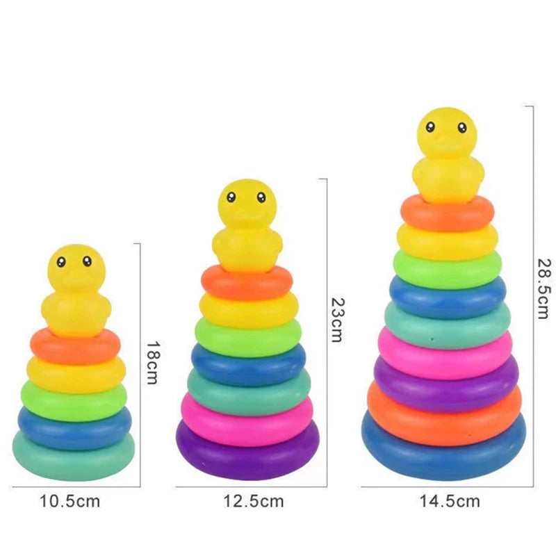 Montessori rolling ball stacking track toy - BabyGroove
