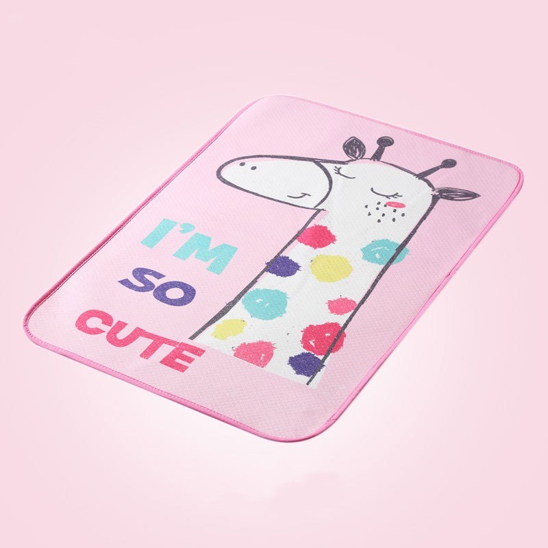 3-Layer Waterproof Changing Pad – Cartoon Print, 30 × 45 cm