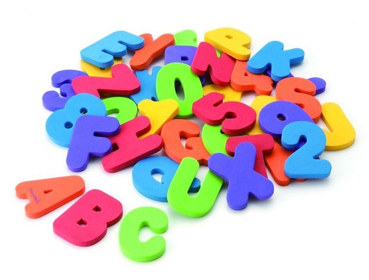Foam Bath Letters & Numbers – 36-Piece Floating Bath Toy Set