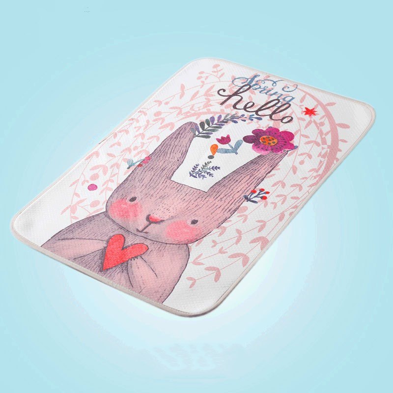 3-Layer Waterproof Changing Pad – Cartoon Print, 30 × 45 cm