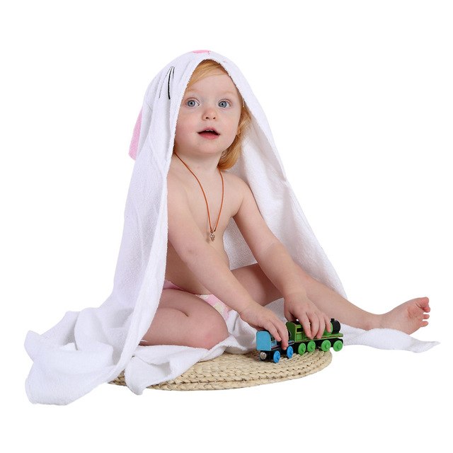 Hooded Animal Bath Towel – Cotton Towel for Babies & Toddlers