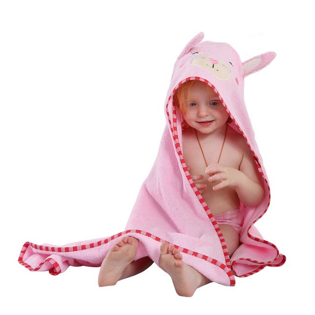 Hooded Animal Bath Towel – Cotton Towel for Babies & Toddlers