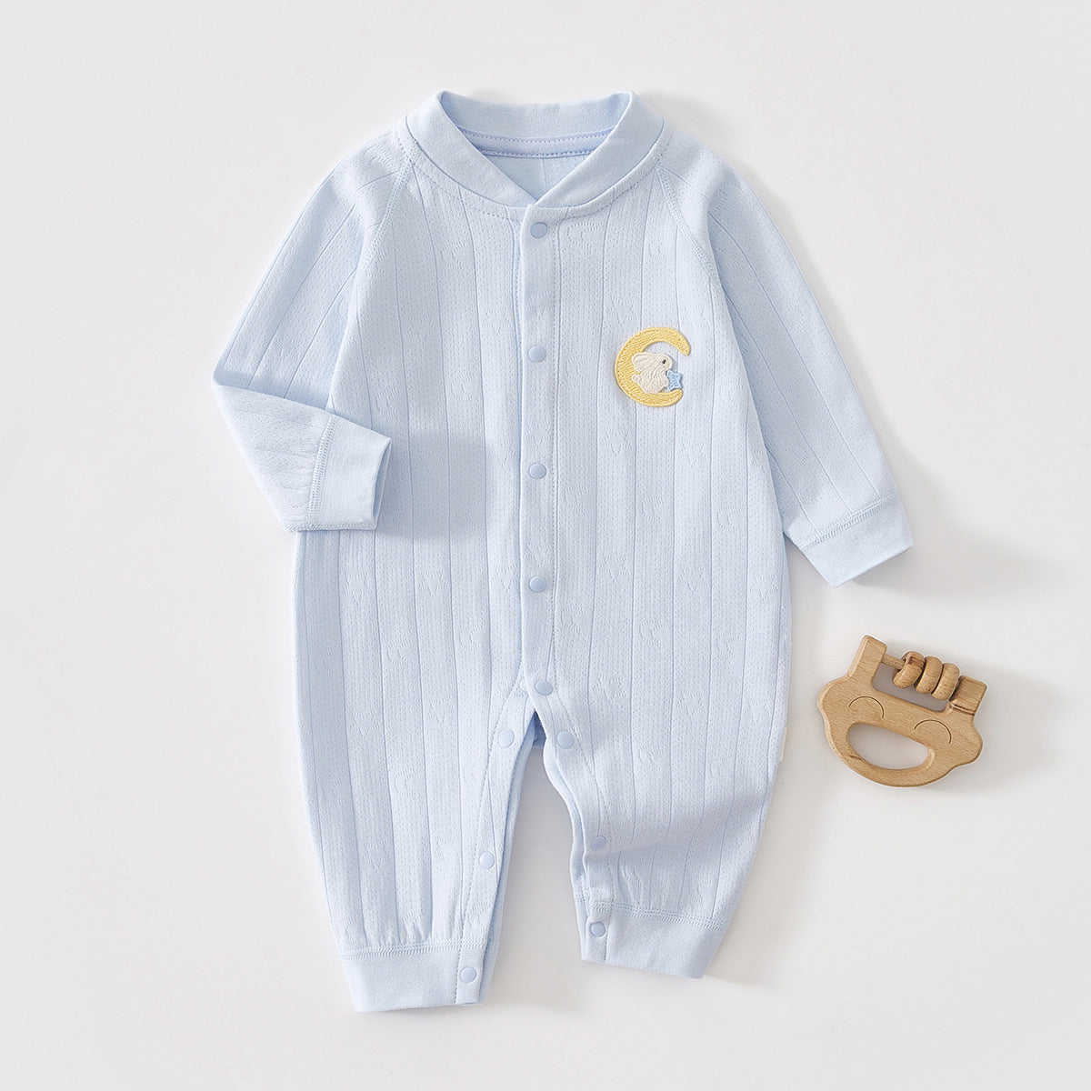 Star & Moon Baby Romper – 4 Colors, 59–90 cm