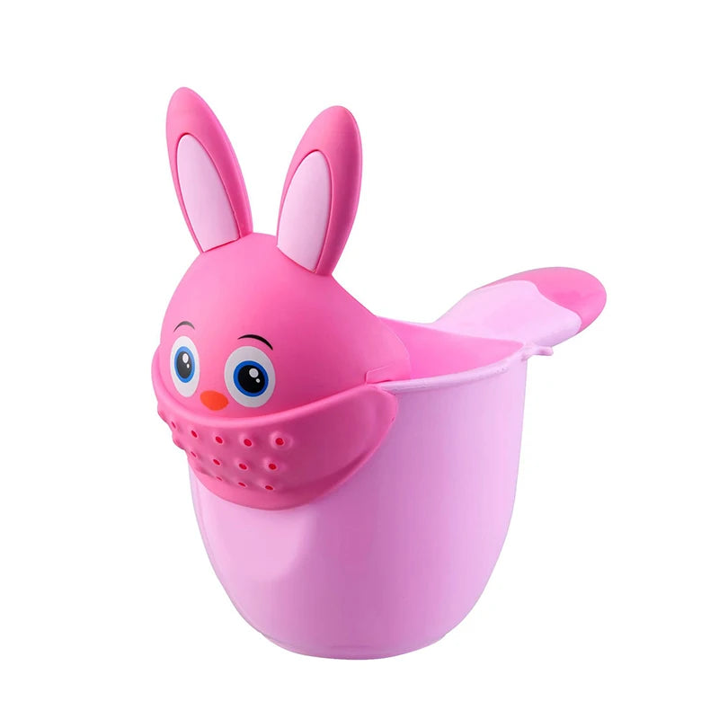 Baby Shampoo Rinse Cup – Cartoon Bath Cup, Green or Pink