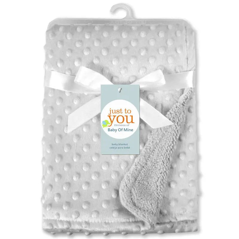Soft Fleece Baby Blanket – Warm Newborn Swaddle, 6 Colors